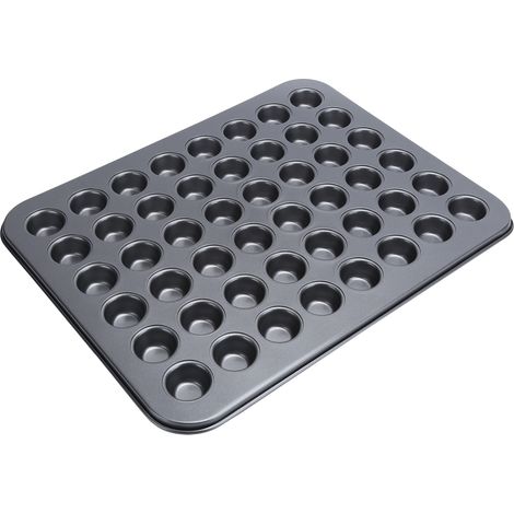 Ausla Mini-rund-muffinblech Mit Antihaftbeschichtung Für 48 Tassen, Backutensilien, Backzubehör, Einfaches Backen Dank Ptfe-beschichtung Für Wunderschöne Kuchen