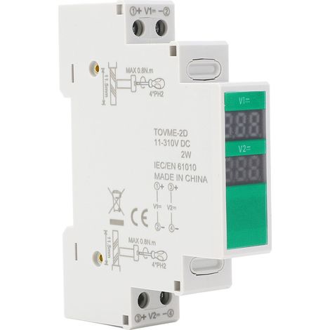 Aramox Din-voltmeter Dc 11-310v Voltmeter Mit Echtzeit-schaltausgang Für Dreistufige Elektrische Messgeräte.