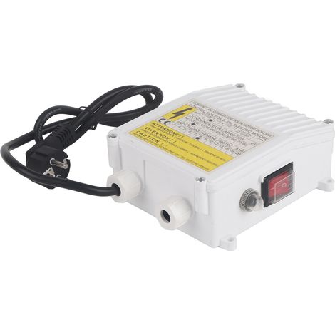 Gloglow Pumpensteuerkasten Mit Integriertem Thermischen Schutzschalter Für Hausbrunnen-tauchpumpen (750w Eu-stecker 220v).