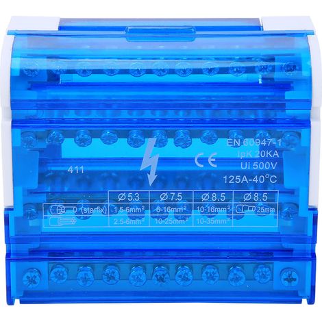 Din 411 Schienenklemmen-verteilerkasten Für Die Elektrotechnik, Größe 3,9 Zoll