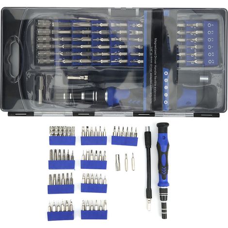 56-in-1 Schraubendreher-reparaturset, Multifunktionaler Präzisionsschraubendreher Für Brillen-, Laptop- Und Handy-reparaturen
