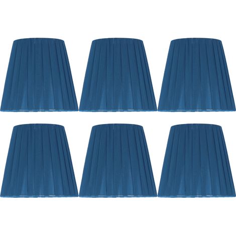 Moderne Stofflampenschirme Für Kristall-klemmleuchter Und Wandleuchter, Blau