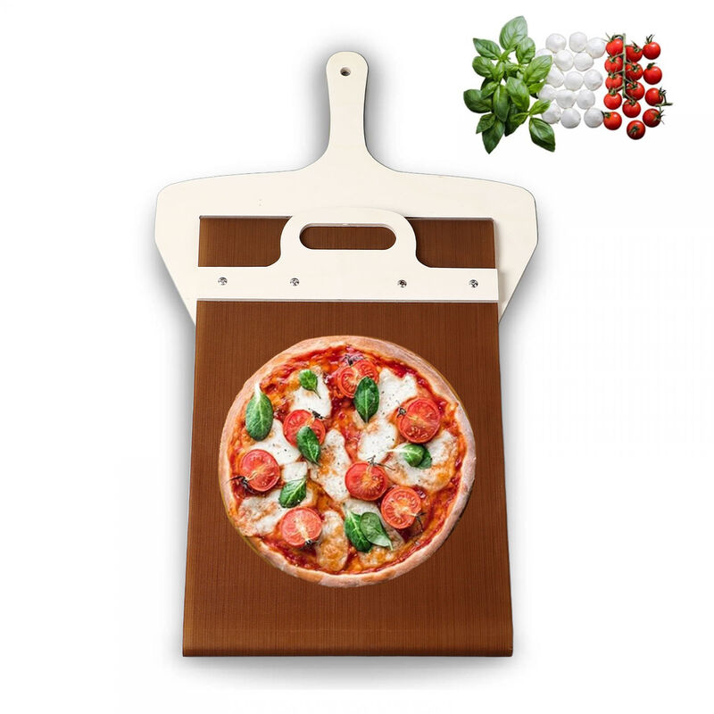 Qimeitech Pala Schiebe-pizzaschieber – Der Pizzaschieber, Der Die Pizza Perfekt Transportiert – Pizzaschieber Mit Griff Für Innen- Und Außenöfen