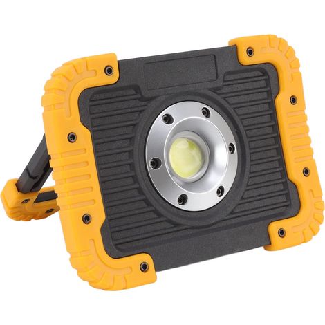 Cob-arbeitsleuchte, 750 Lm, Wasserdicht, Tragbar, Cob-flutlicht, Baustellenbeleuchtung, Usb-wiederaufladbare, Tragbare Arbeitsleuchte Mit 180° Drehbarem Ständer Für Camping, Wandern Und Garage