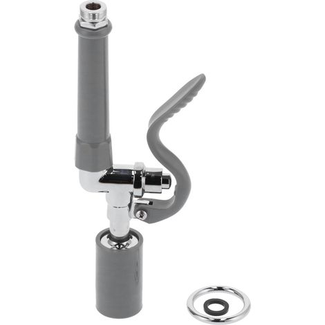 Hochdruck-spülbrauseventil, Hochdruck-spülarmatur, Sprühkopf-zubehör, Gewerbliches Wasserhahn-sprühset, Grau