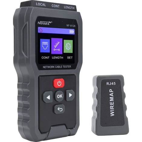 Poe-spannungs- Und Strommessgerät Mit Lcd-display, Kabeltester Mit Poe-funktion, Netzwerkkabeltester, Tragbarer Netzwerktester Zur Überprüfung Des Cat5/cat6-netzwerkstatus