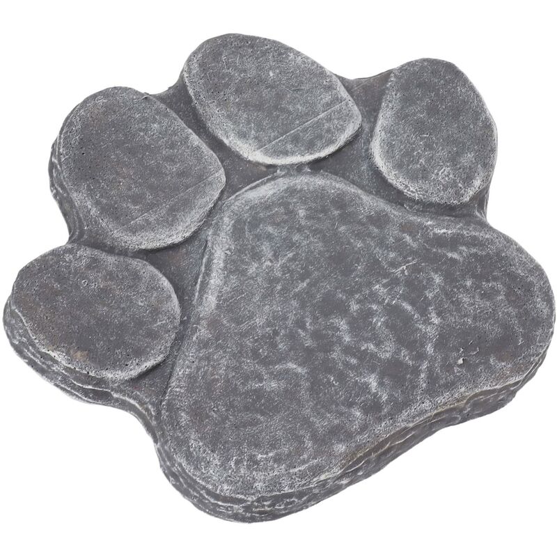 Jeffergarden Pfotenabdruck-gedenkstein, Schöner, Beruhigender Grabstein Für Hunde, Langlebiger, Wetterfester Diy-hunde-schriftzug Für Den Garten (steingrau)