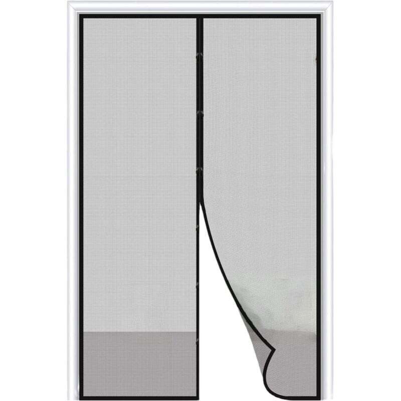 Enowelir Magnetisches Moskitonetz Für Balkon-, Terrassen- Und Kellertüren, Einfache Montage Dank Kleberückseite, 80 X 210 Cm
