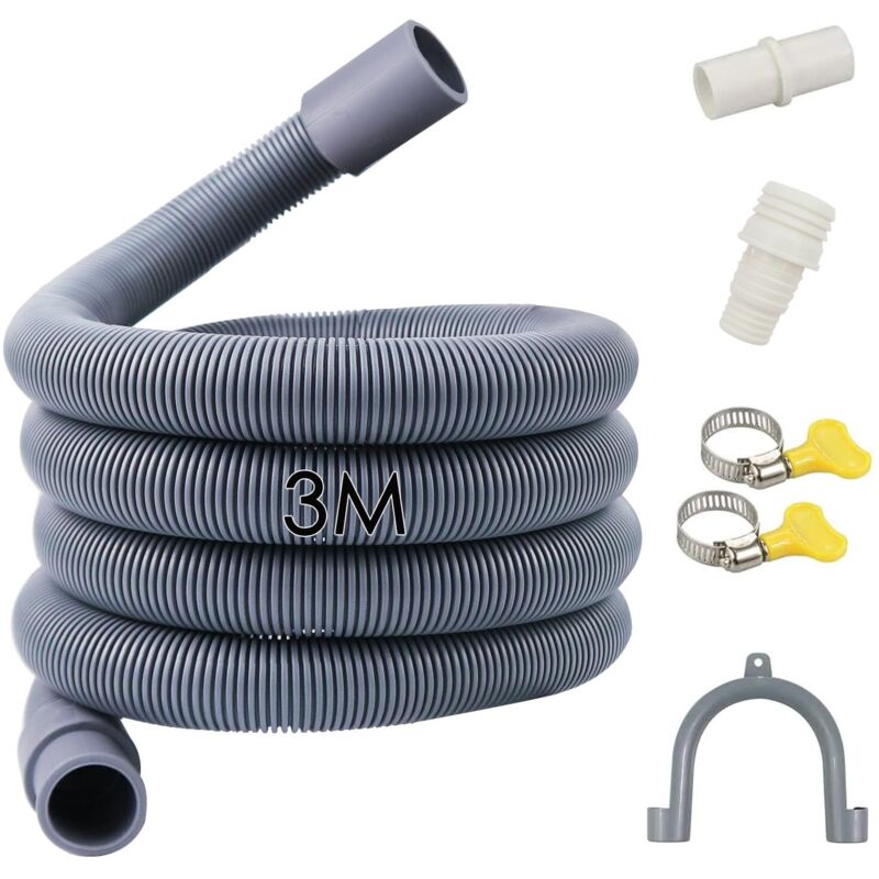 Meter Universal-ablaufschlauch Für Waschmaschinen, Wasserablaufschlauch Für Waschmaschinen Und Geschirrspüler (3m)