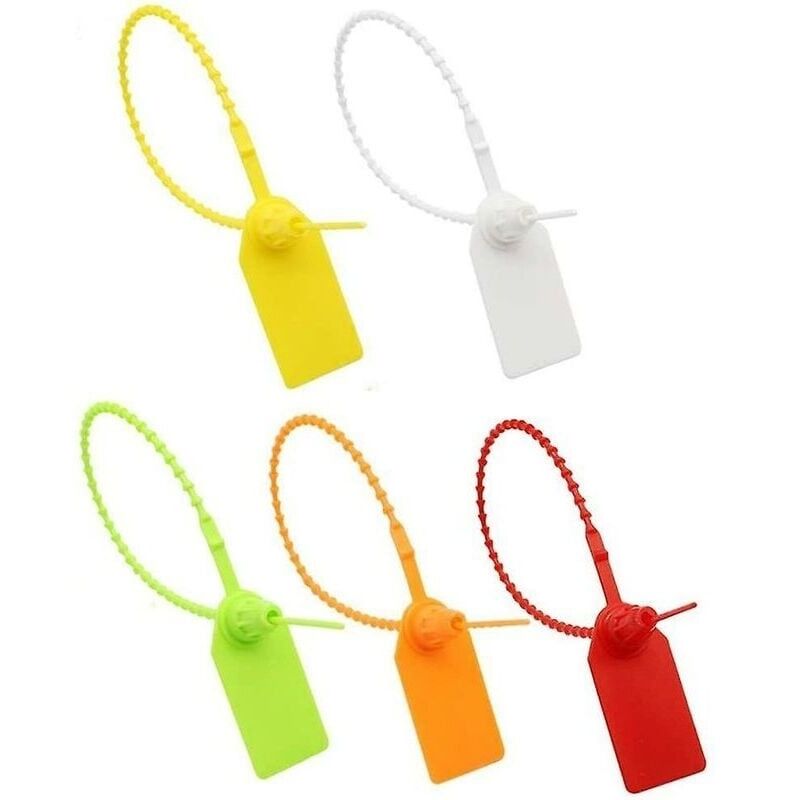 Aimoonsa Kabelbinder-etiketten, 100 Stück, Selbstverriegelnde Markenetiketten Aus Kunststoff, Für Bekleidung, Schuhe, Handtaschen, Logistik Und Transport