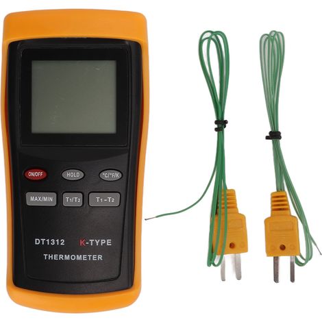 Hochpräzises, Multifunktionales, Energiesparendes Digitalthermometer Mit 2 Kanälen Für Den Industriellen Einsatz