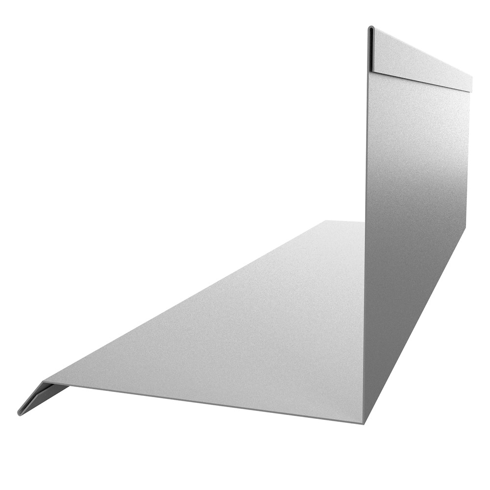 Wandanschluß Typ 2, 100x110, L.2000mm, Alu Natur, 0,70mm