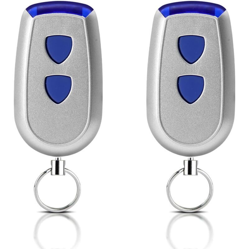 Télécommande De Remplacement 433,92 Mhz 2 Canaux Pour Portails Et Volets Roulants – Lot De 2 Modèles Universels Compatibles Avec Systèmes Crawford