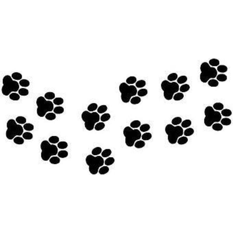 Katzenpfoten-aufkleber – Schwarzes Pet-vinyl – 2,8 X 3 Cm – Auto-innen-/außendekoration – 10er-pack