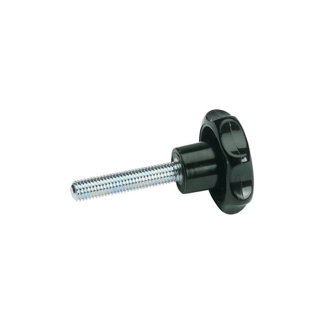 6336.4-SK-63-M12-50 Sterngriffschrauben, Kunststoff, Stahl-Gewindestift