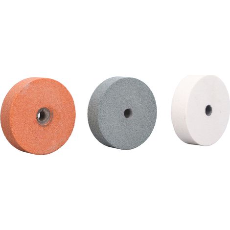 3-teiliges Siliziumkarbid-schleifscheiben-polierset (75, 10, 20 Mm) Zum Schärfen Und Polieren Von Metall, Keramik, Marmor Und Holz.