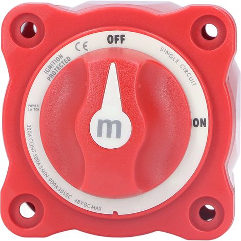Ebtools Marine-batterietrennschalter, 300 A Einzelstromkreis-trennschalter, Ip66 Wasserdicht, Für Boote, Autos, Lkw, Anhänger Und Wohnmobile