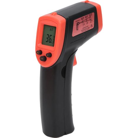 Berührungsloses Thermometer, Digitales Infrarot-thermometer Mit Lcd-anzeige, Temperaturbereich -50 Bis +600 °c (rot)