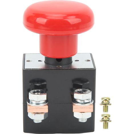 Not-aus-taster, Ip67 Wasserdichter Not-aus-drucktaster 220-250a 12-220v 50mm Montagebohrung Für Fahrzeuge Und Gabelstapler