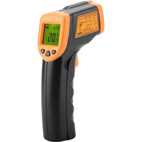 L-aser Ar320 Berührungsloses Digitales Infrarot-thermometer Mit Lcd-anzeige, 32 °c Bis 380 °c, Ein-knopf-bedienung, Schnelle Temperaturmessung In 0,5 Sekunden