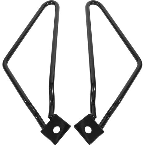 2x Schwarze Motorrad-satteltaschen-befestigungshalterungen Für Xl883/1200 Hd1450/1584