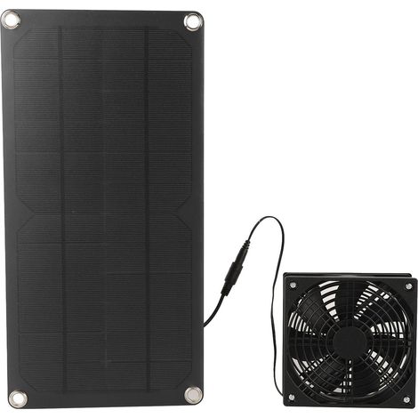 20-w-solarpanel-betriebenes Mini-tragbares Ventilator-set Für Fensterabluft In Tierhäusern, Hühnerställen Und Gewächshäusern