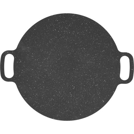 Runde Grillpfanne/grillplatte Im Koreanischen Stil Mit Antihaftbeschichtung Für Drinnen Und Draußen, 25 Cm Durchmesser.