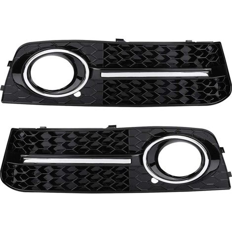 Wabengrill Für Audi A4 B8, Nebelscheinwerfer-schutzgitter In Chromoptik, Frontgrill Passend Für A4/s4 B8 (08-12), A4 B8 Grillzubehör