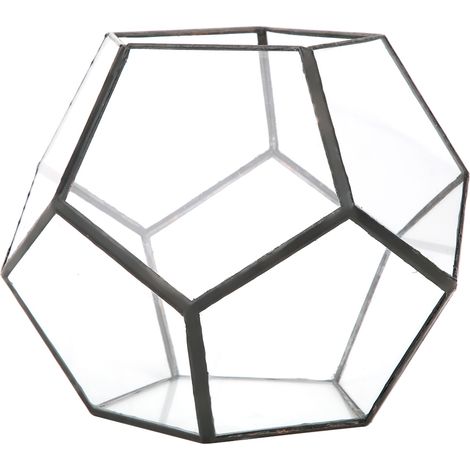 Eleganter, Geometrischer Glasblumentopf Für Sukkulenten, Pflanzgefäß, Gartendekoration