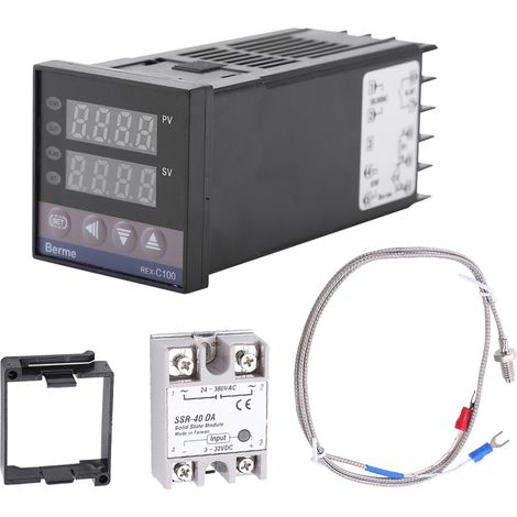 Digitaler Thermostat, 0 °c Bis 1300 °c Alarm Rex-c100 Digitaler Pid-led-temperaturregler-kits Ac110v-240v