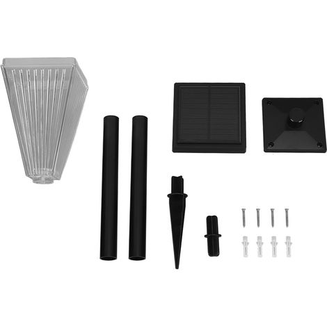Solarbetriebene Rasenleuchte, Wasserdicht, Einstellbare Farbtemperatur, Automatische Ein-/ausschaltfunktion, Led-gartenleuchte Für Terrasse Und Gartenweg