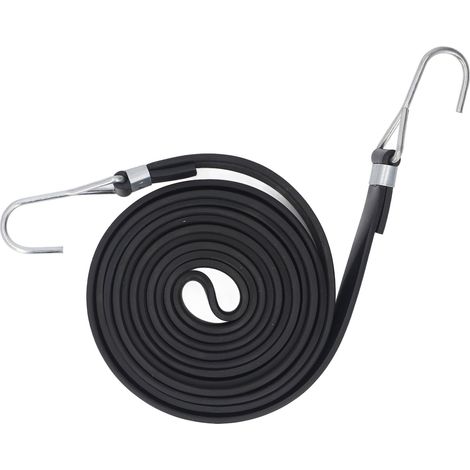 Elastische Kordel, 2 Cm Breit, Hochelastisch, Vielseitiges Gummiband, Alterungsbeständig, Robust Zur Stabilisierung Des Pakets Auf Einem Fahrradträger (2,5 M)