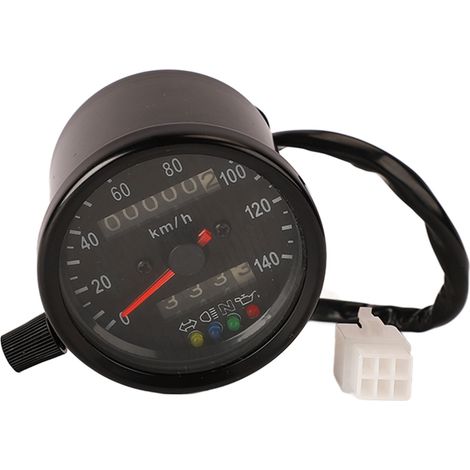 Motorrad-tachometer Bis 140 Km/h, Präzise Und Zuverlässig, Mit Scheinwerfer, Blinkeranzeige Und Motorrad-kilometerzähler.