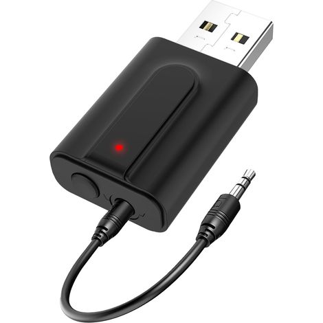 Usb-bluetooth-5.0-adapter Für Fernseher, 2-in-1-bluetooth-sender/empfänger, Tragbarer Audio-sender Mit 3,5-mm-klinkenstecker Für Fernseher, Pc, Autolautsprecher Und Hifi-anlage.