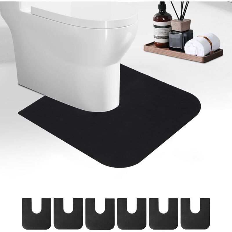 Badematte 60 X 65 Cm, Wc-kontur – Rutschfest, 6-teilig