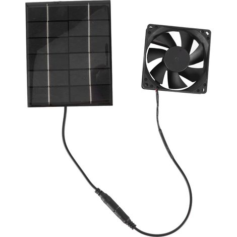 Solarbetriebener Ventilator, 6v 2w 8 Cm Mini-solarventilator Für Gewächshäuser, Hundehütten, Hühnerställe, Unterstände, Tierhäuser A