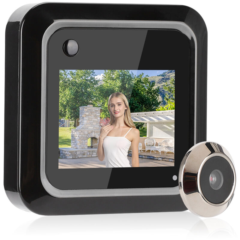 – 0,3-mp-hd-türspion Mit Intelligenter Technologie – 2,4-zoll-lcd-bildschirm – 145° Betrachtungswinkel – Material: Abs-kunststoff Und Zinklegierung