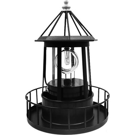 Drehbarer Solar-led-leuchtturm, Dekorative Laterne Für Einfahrt, Terrasse Oder Gartenhof.