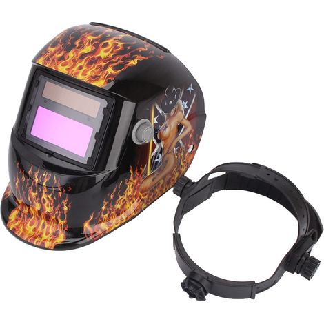 Automatisch Abdunkelnder Schweißhelm, Batterie- Und Solarbetrieben, Din913 Automatische Abdunkelung + Automatische Schleiffunktion Für Mig/arc/tig-schweißmasken