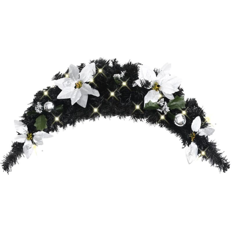 Inlife Weihnachtsbogen Mit Led-beleuchtung, Schwarz, 90 Cm, Pvc