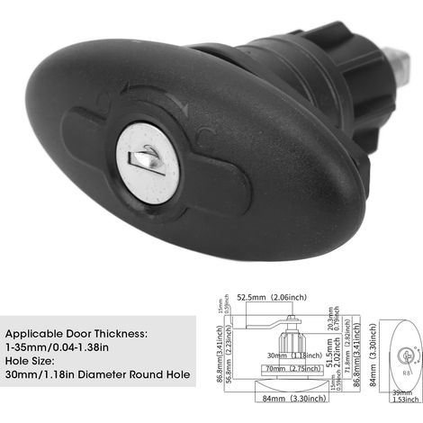Rizghwoy Kabinentürschloss Für Wohnwagentüren, 30 Mm Nylon-legierungs-kompressionsverschluss