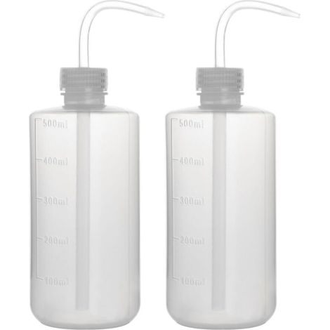 2er-pack 500-ml-quetsch-spülflaschen Aus Kunststoff Mit Schmaler Ldpe-öffnung, Quetsch-gießflasche, 500 Ml