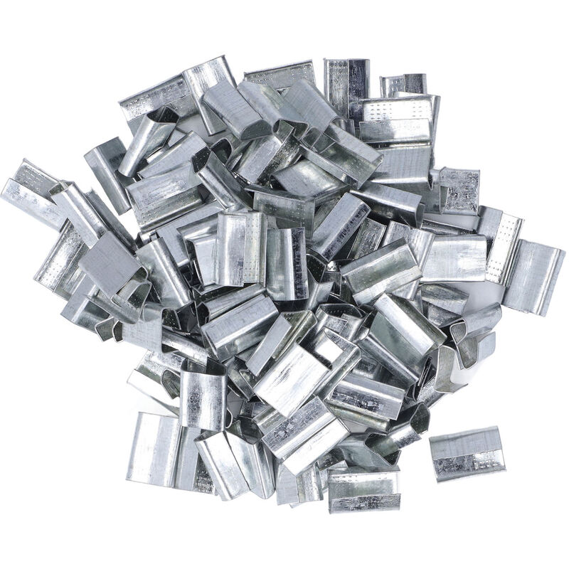 Jeffergarden Offene Verpackungsverschlüsse Aus Verzinktem Stahl Mit Metallschlaufe Für 16 Mm Pet-kunststoffbänder