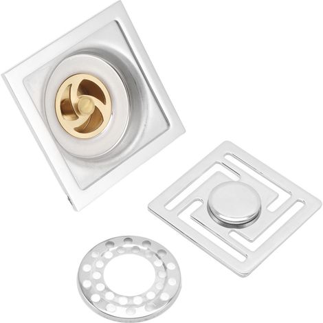 Großer Quadratischer Edelstahl-bodenablauf Mit Geruchsneutralisierung Und Verschiebbarem Duschablauf Für Küchen, Badezimmer, Garagen, Keller Und Balkone.