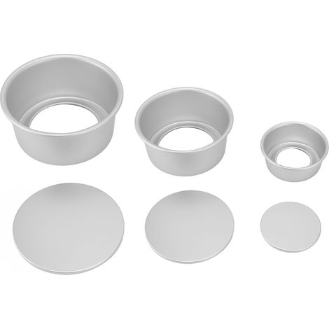 Tikatarer Flexible Runde Kuchenformen, Kleine Kuchenformen Mit Antihaftbeschichtung Und -boden, 4, 6, 8 Und 8 Zoll Runde Kuchenformen Aus Aluminiumlegierung, Mini-formen Für Käsekuchen