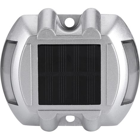 Wasserdichte, Solarbetriebene Aluminium-außenleuchte Mit 6 Leds Für Straßen, Einfahrten Und Helle Wege In Grün.