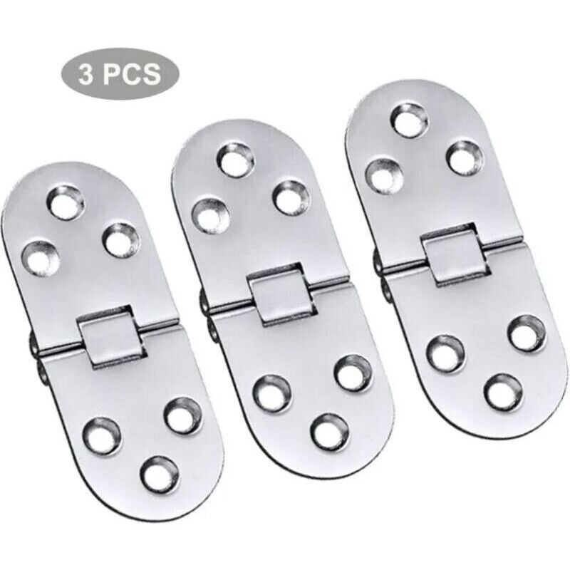 Aimoonsa 3 Stück Tischscharniere Aus Aluminiumlegierung, Klappscharniere Aus Edelstahl, Klappscharniere Für Tische, Klappscharniere Aus Aluminiumlegierung