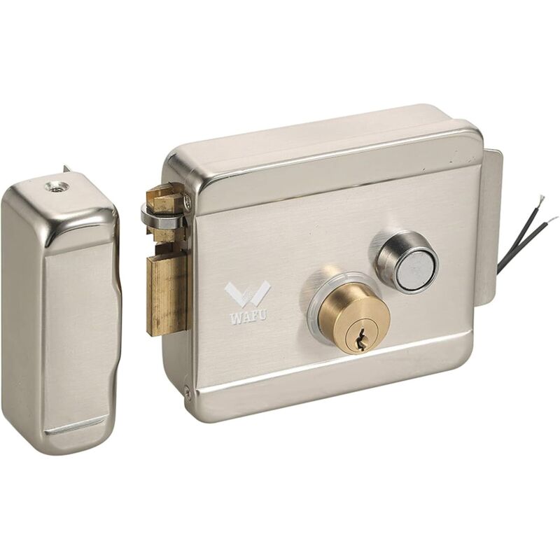 – Intelligentes Elektrisches Türschloss Mit Elektronischer Entriegelung – 9–12 V Spannung – 3 Schlüssel – Kompatibel Mit Zutrittskontrollsystemen
