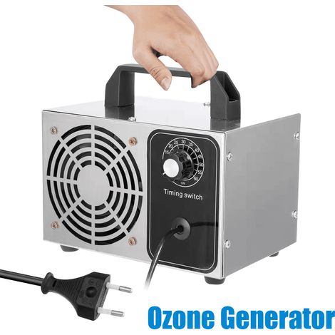 Ozongenerator Für Zuhause (32.000 Mg/h), Ozongerät Zur Luftreinigung Und Geruchsbeseitigung, Tragbares O3-ozongerät Für Büro, Badezimmer, Zuhause Und Auto