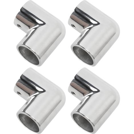 90-grad-winkelrohrverbinder Aus Edelstahl 316, Handlaufverstellung, 2-teilig, Edelstahl Für 7/8- Oder 1-zoll-rohre.